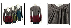 Pathway Women's Dip-dyed V-neck Top