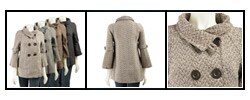 Last Kiss Women's Double-breasted Tweed Coat