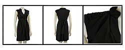 BCBG Paris Women's Button-down Ruffled Dress