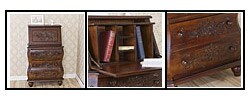 Decorative Carved Study Desk