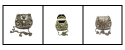 Agate Inlaid Stone Evening Handbag, India (Case of 2)