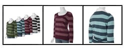 Gitano Women's Plus Size Striped Sweater