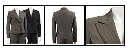 In The Now Women's Pinstripe 2-piece Pant Suit