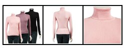 Lou Lou Women's Basic Turtleneck Sweater