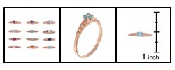 14k Gold Child's Birthstone Ring (Size 3)