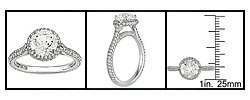 18k Gold 1 3/4ct TDW Diamond Engagement Ring (H-I-J, I1-I2)