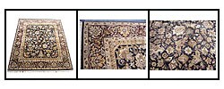 Handcrafted Indo Mahal Black/ Burgundy Rug (8' x 10')
