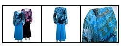 Mix Studio's Women's Wall St. Printed Blouse and Skirt Set
