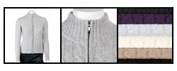 I LEVRIERI Women's Full-zip Italian Cashmere Sweater