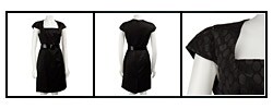 K Studio Women's Satin Jacquard Sheath Dress