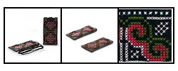 Pair of 'Distant Lands' Cotton Cell Phone Carriers (Thailand)