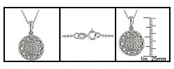 Sterling Silver 1/2ct TDW Diamond Necklace