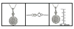 Sterling Silver 3/5ct TDW Diamond Necklace
