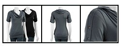 Threads Women's Cowl-neck Snap-shoulder Top