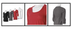 Self Esteem Junior's Empire Waist Long-sleeve Top