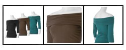 Self Esteem Junior's Boatneck Knit Top