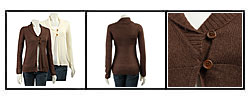 Press Women's Flap-neck Cardigan