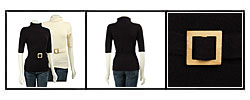 Press Women's 1/2-sleeve Sweater with Funnel Neck