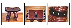 Hand-finished Modern Fante Royal Stool (Ghana)