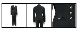 Larry Levine Women's 2-piece Navy Blue Pant Set