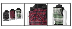 Ci Sono by Adi Juniors Plaid Hooded Vest