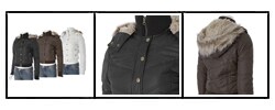 Ci Sono by Adi Quilted Embellished Hood Jacket