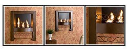 Bronze Wall-mounted Fireplace