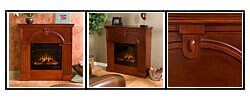 Luxemburg Classic Mahogany Electric Fireplace