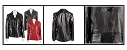 LADIES COLEBROOK LEATHER BLAZER