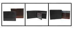 Perry Ellis Men's Italian Leather Bi-fold Wallet