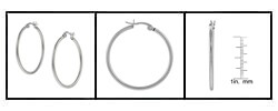 Stainless Steel Round Hoop Earrings