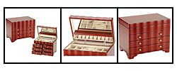 Large Cherry Multi-drawer Jewelry Box