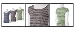 Jamie and Layla Women's Shirred Stripe Top