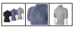 Belle de Jour Junior's Short-sleeve Pleated Top