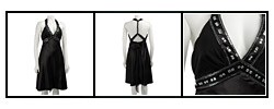 OC by Oleg Cassini Women's Jeweled Halter Dress