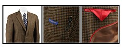 Pendleton Men's Tan Houndstooth Wool Sportcoat