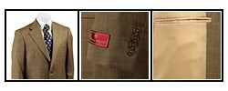 Etienne Aigner Men's Olive Windowpane Sportcoat