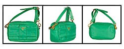 Prada Tessuto Fiocco Green Nylon Convertible Clutch