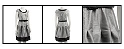 JS Boutique Women's Belted Colorblock Shantung Dress