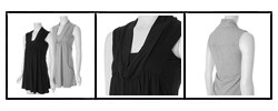 Belle du Jour Women's Cowl-neck Sleeveless Dress