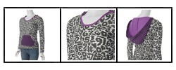 Crafty Couture Hooded Long-sleeve Waffle-knit Top