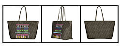 Fendi Palazzo Print Logo Tote