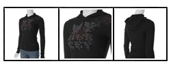 Hurley Juniors Long-sleeve Waffle Knit Hoodie