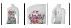 Everday Brand Junior's Graphic Print Long-sleeve Top