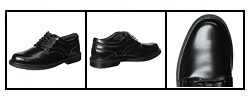 Deer Stag Times Men's Black Leather Oxfords with Bonus Flip Flops