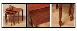 Set of 3 Rubberwood Nesting Tables (Malaysia)