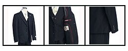BJK Collection Boy's Solid Navy Blue Suit