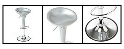 Metropolitan Silver Barstool