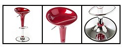 Metropolitan Red Barstool