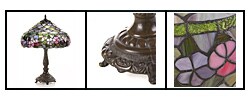 Tiffany-style Peony Table Lamp